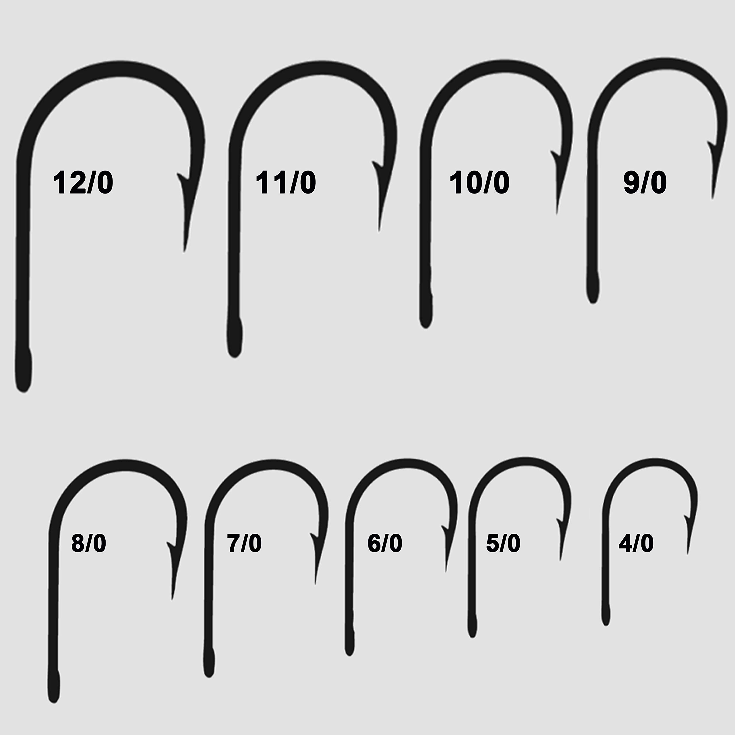 Big Game Fishing Hooks - Stainless Steel Tuna Hooks 10Pcs for Saltwater Fishing