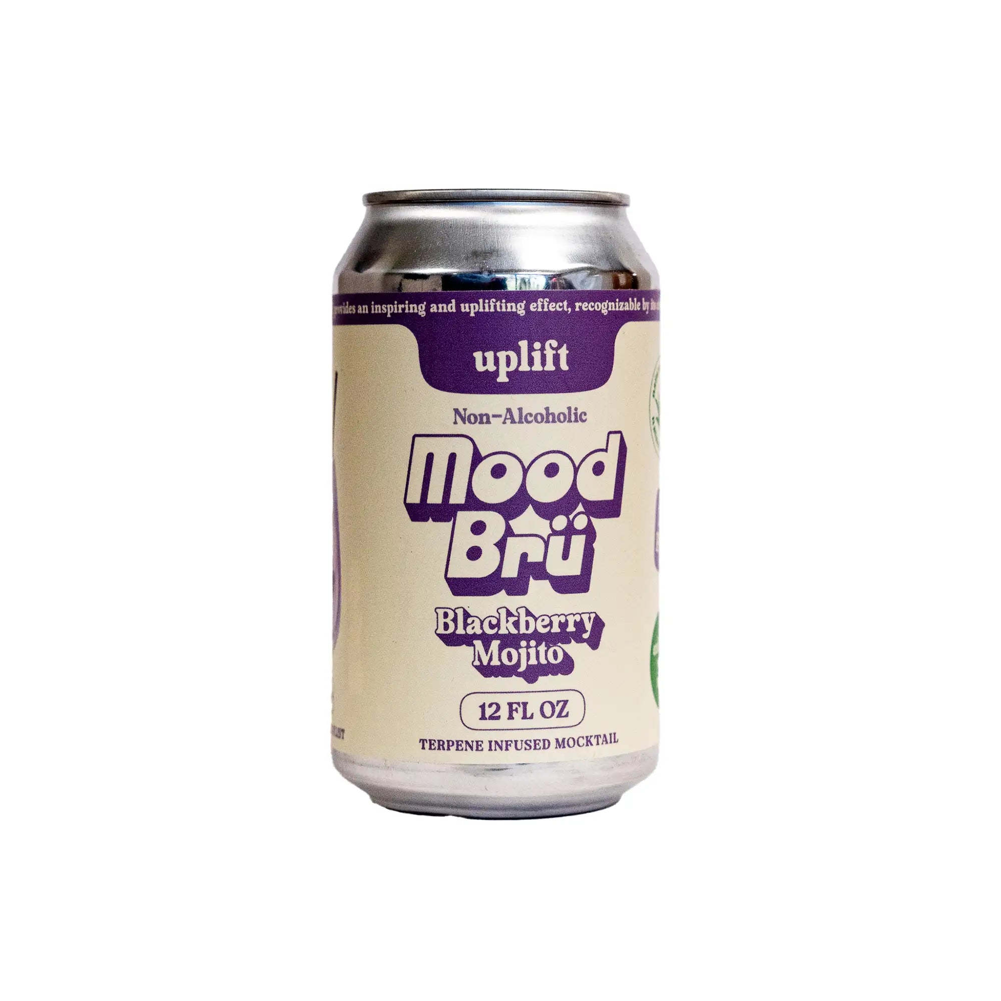 MoodBru Blackberry Mojito - Premium Flavored Sparkling Water | Refreshing & Zero Sugar | Perfect for Parties, Workouts & Healthy Hydration