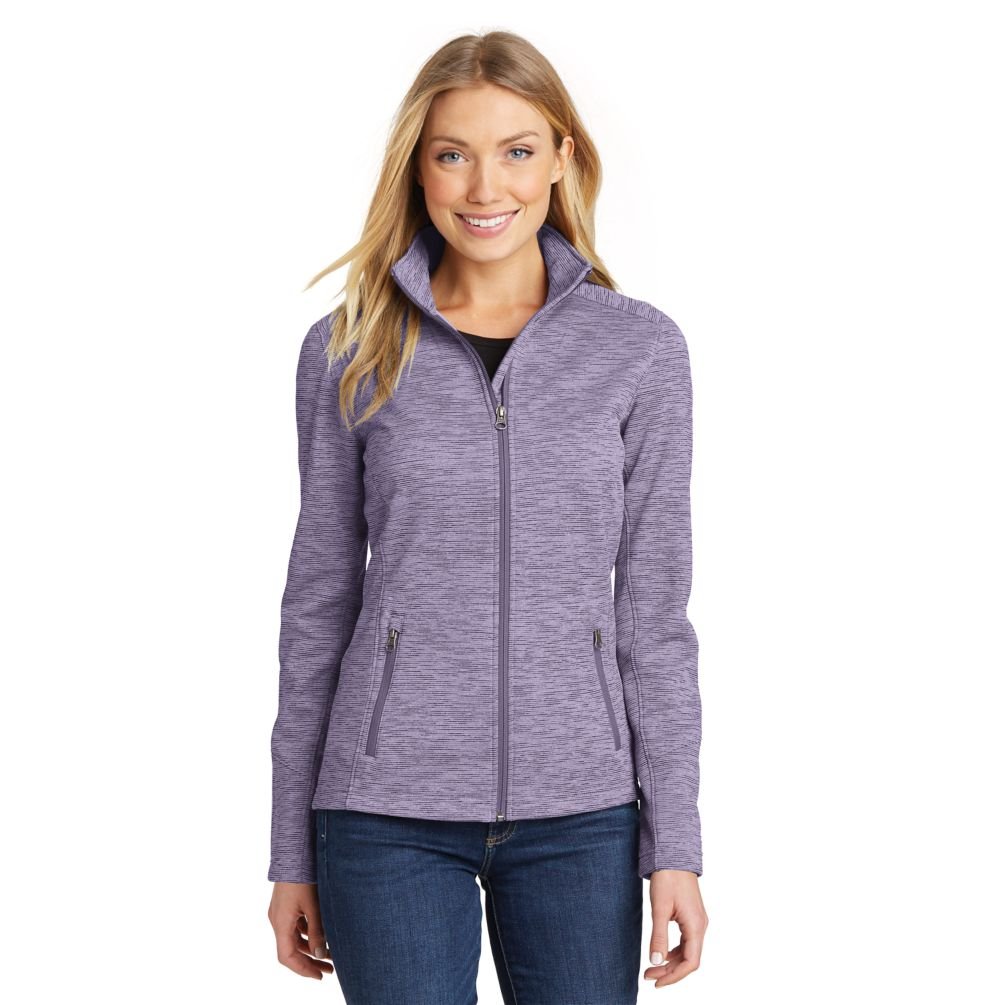 Port Authority Women's Digi Stripe Fleece Jacket - Soft Warm Pullover for Outdoor Activities & Casual Wear
