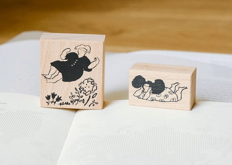 Dodolulu Stamp Set - On a Swing Design for Scrapbooking, Card Making & DIY Crafts | Vintage-Inspired Rubber Stamps for Creative Projects