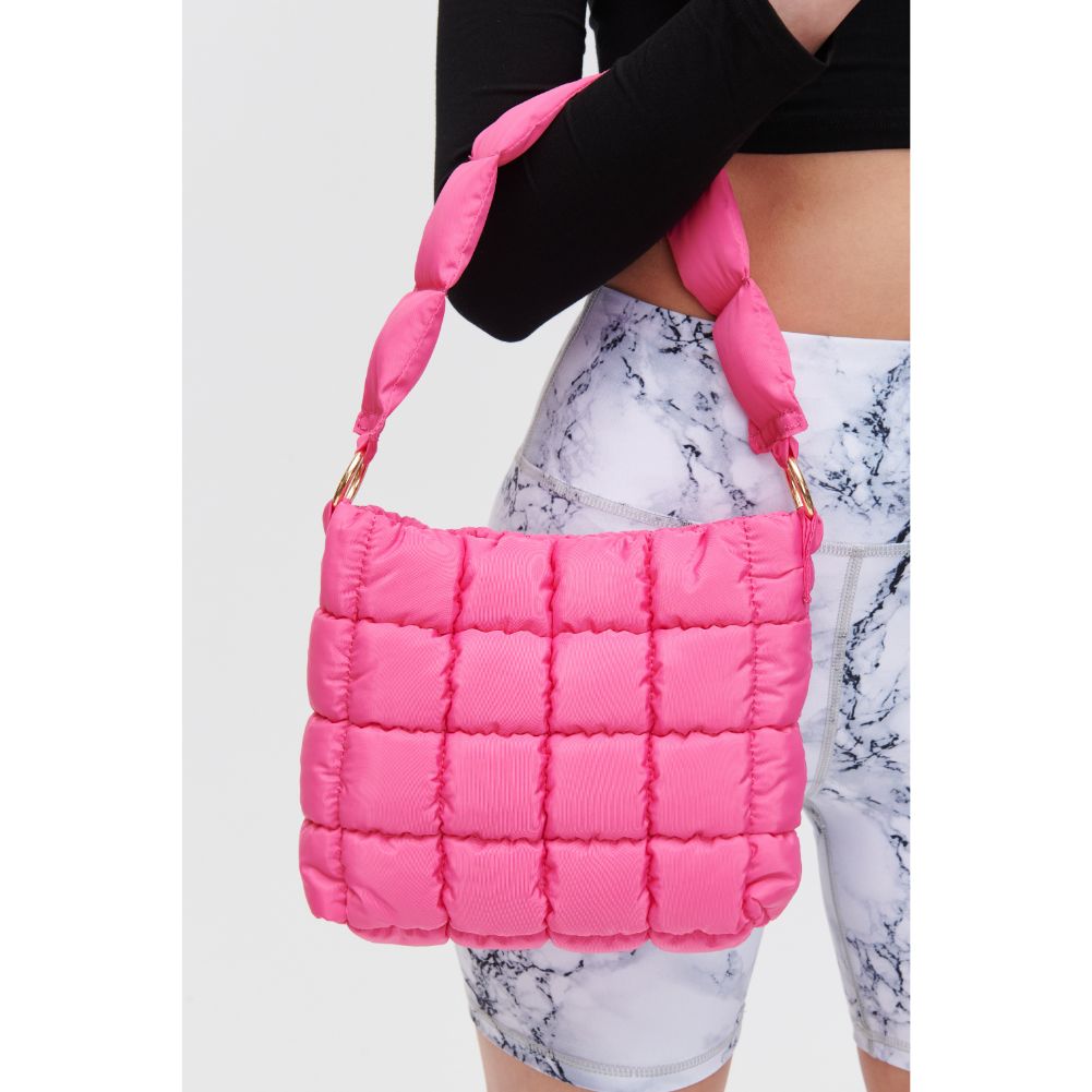 Wylie Quilted Nylon Hobo Bag - Stylish Crossbody Purse for Women, Lightweight & Durable Handbag - Perfect for Work, Travel & Everyday Use