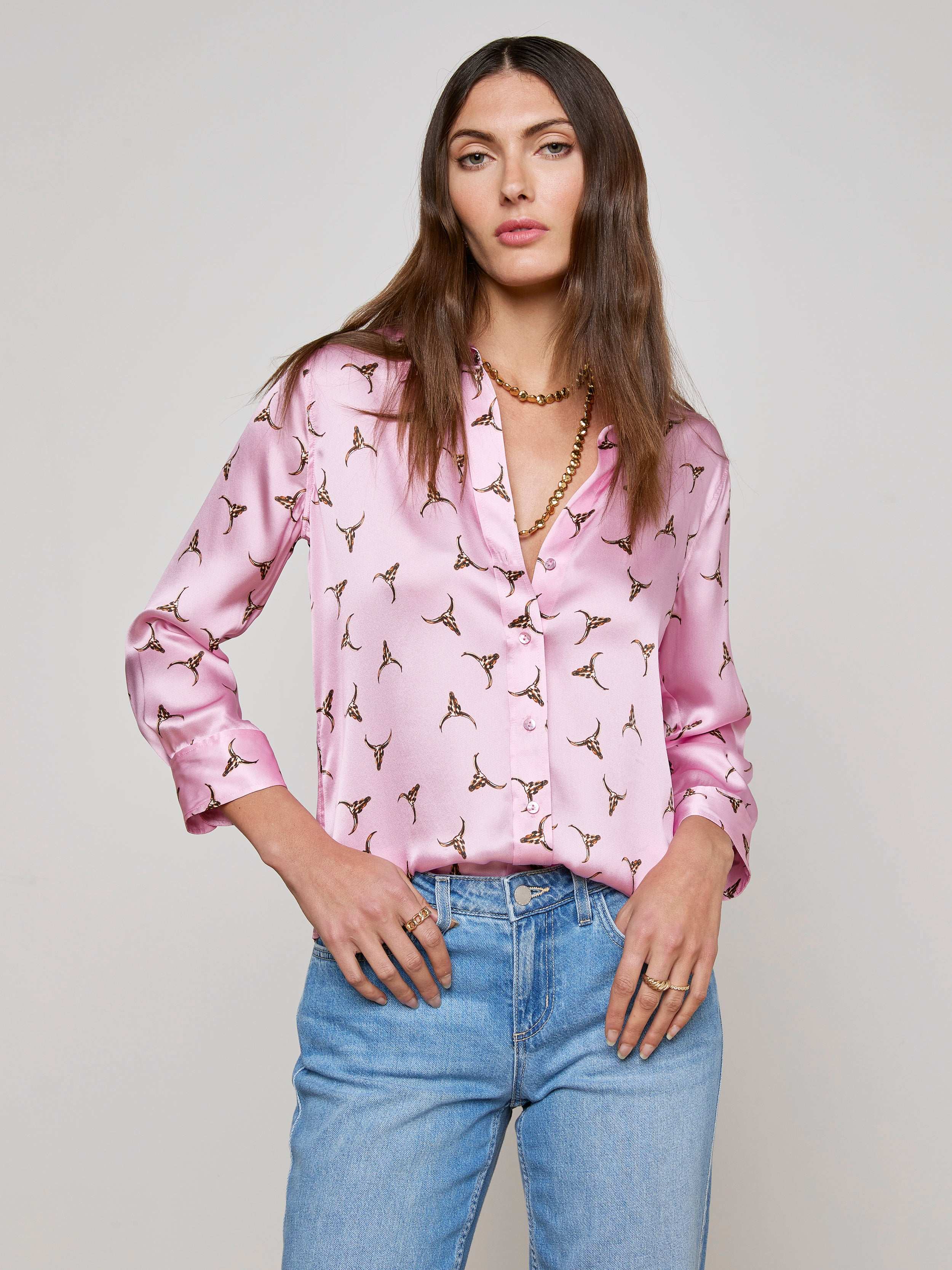 Elegant Dani Silk Blouse for Women - Soft & Breathable Silk Top - Perfect for Office Wear, Date Night & Special Occasions