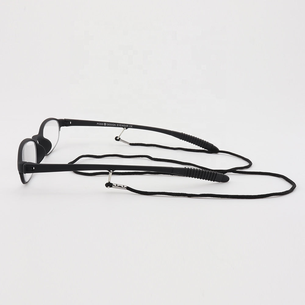 TR90 Flexible Memory Computer Reading Glasses - Black Oval Full Frame for Men & Women - Lightweight & Durable Eyewear for Reading, Office Work & Screen Use