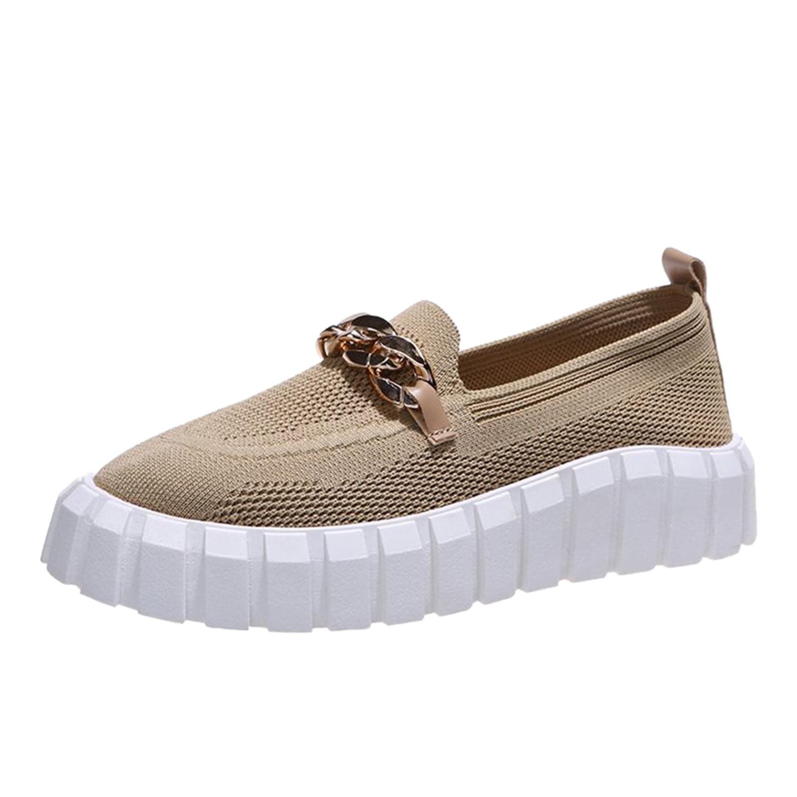 **Breathable Women's Flat Knit Sneakers – Soft Heel, Wide Width, Casual Fashion Shoes for Walking, Travel & Everyday Comfort**