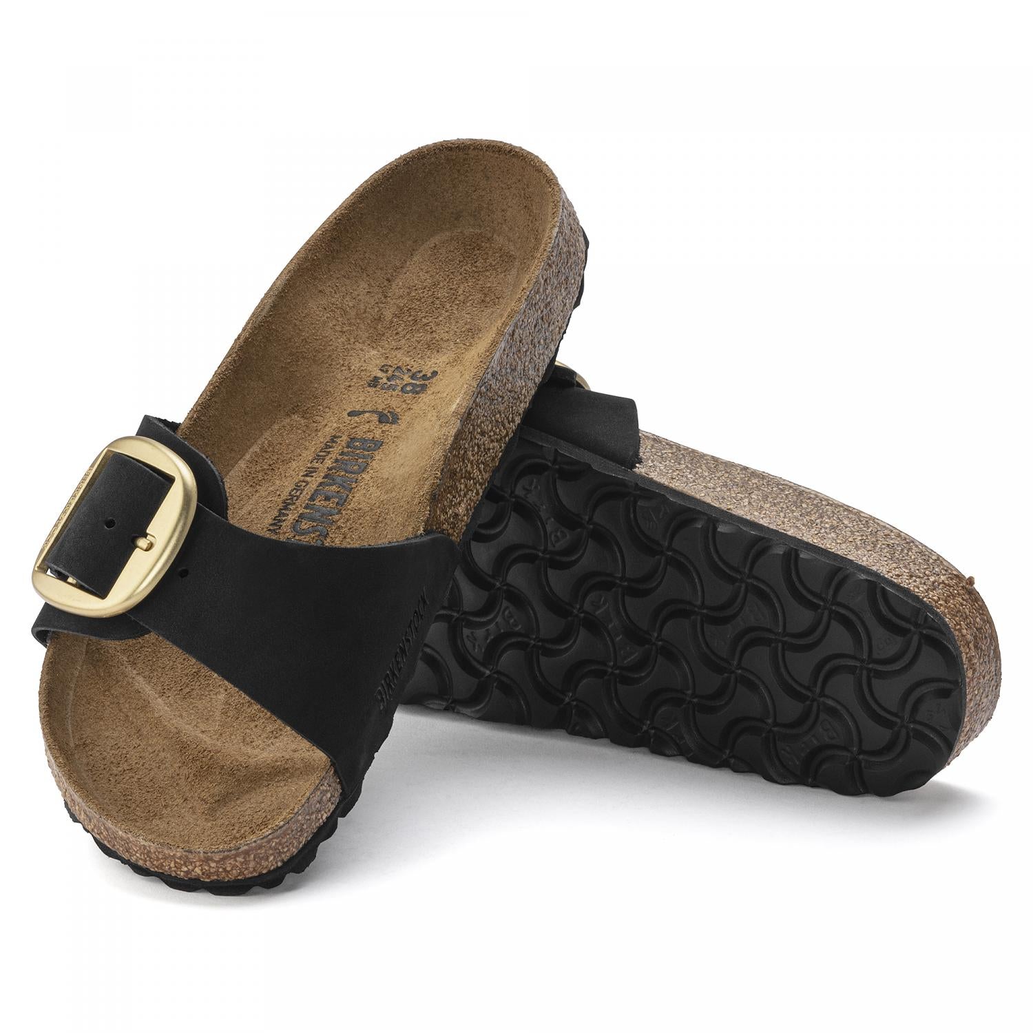 Madrid Big Buckle Sandals for Women - Comfortable Summer Slide Sandals with Adjustable Buckle | Perfect for Beach, Vacation & Casual Outfits
