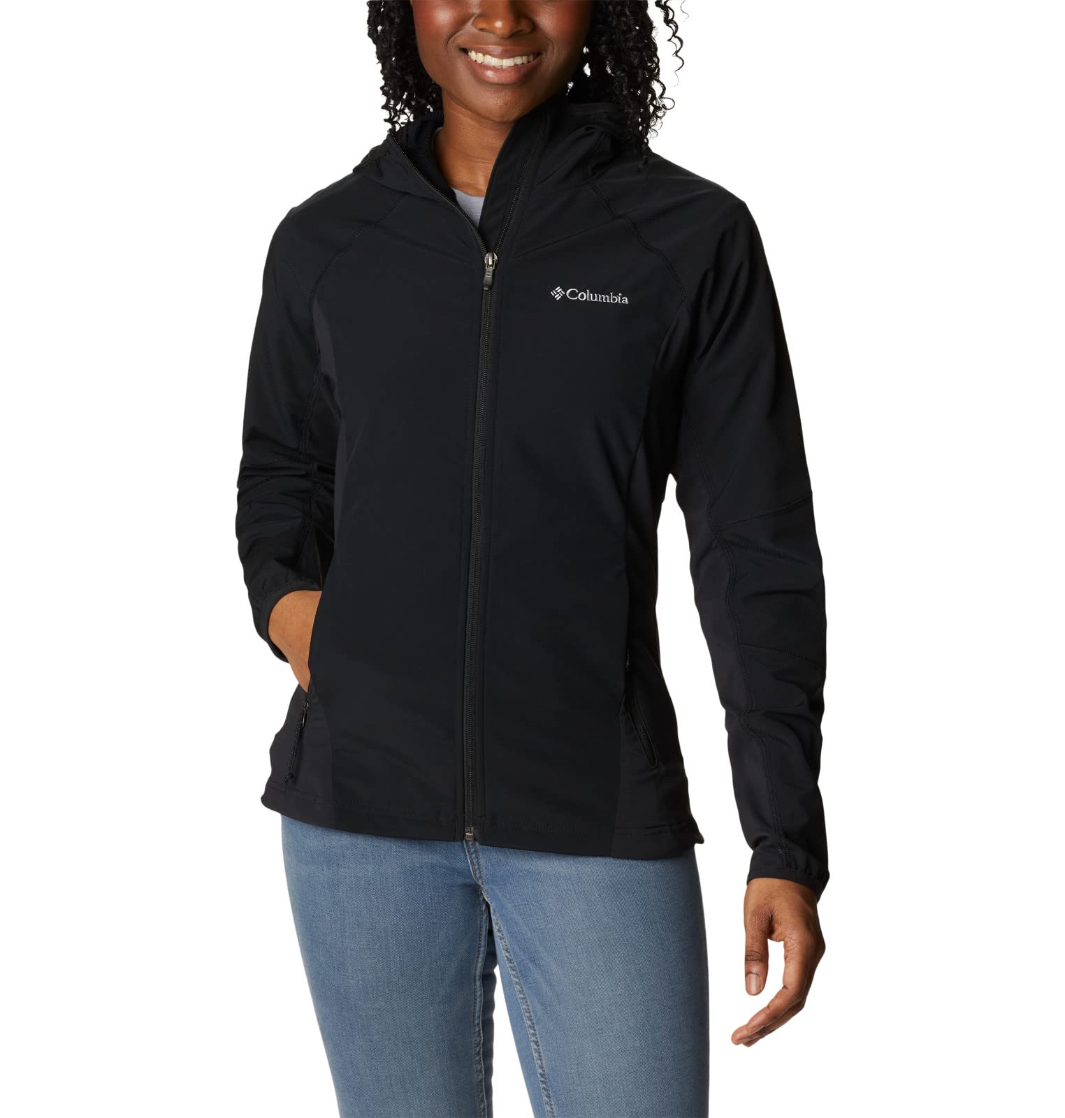 Columbia Women's Sweet as Softshell Hoodie - Lightweight Water-Resistant Jacket for Hiking, Running & Outdoor Activities