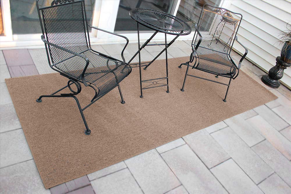 KOECKRITZ Tumbleweed Level Loop Indoor/Outdoor Rug Runner - 10' x 14' Non-Slip Area Rug for Decks, Balconies, Patios, Living Rooms & Bedrooms - Durable & Weather-Resistant Floor Covering