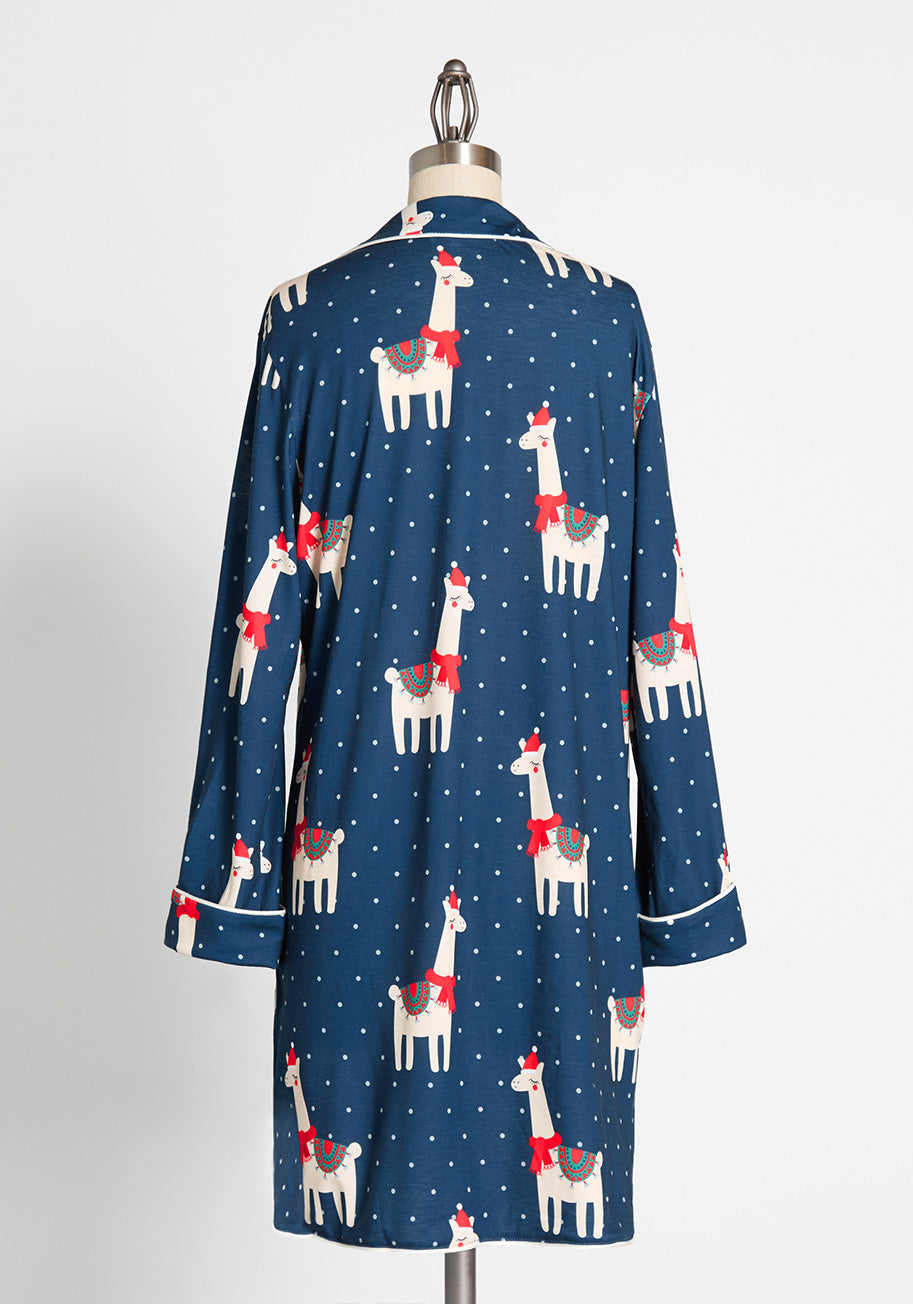 Counting on Forty Winks Sleep Shirt - Soft & Comfortable Women's Nightwear for Relaxing at Home or Sleeping