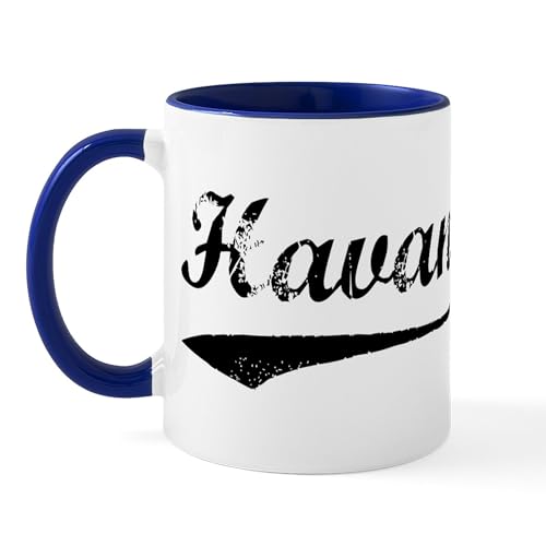 White/Navy Inside - Vintage Havana Mug