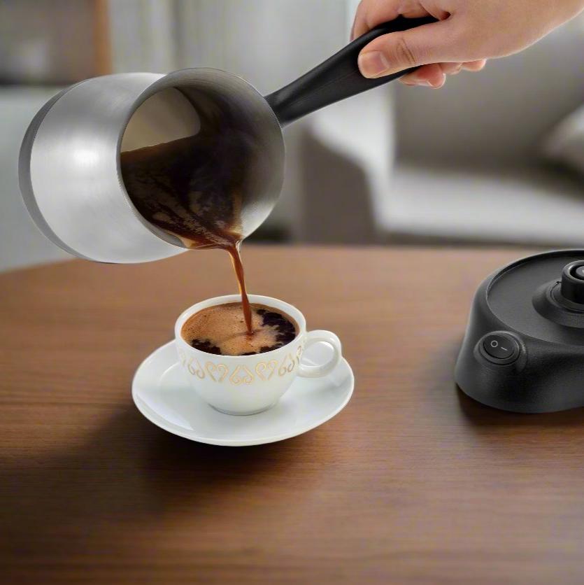 Arzum Cezve Electric Turkish Coffee Maker - 800W, 120V for Authentic Turkish Coffee at Home, Office, or Gifts