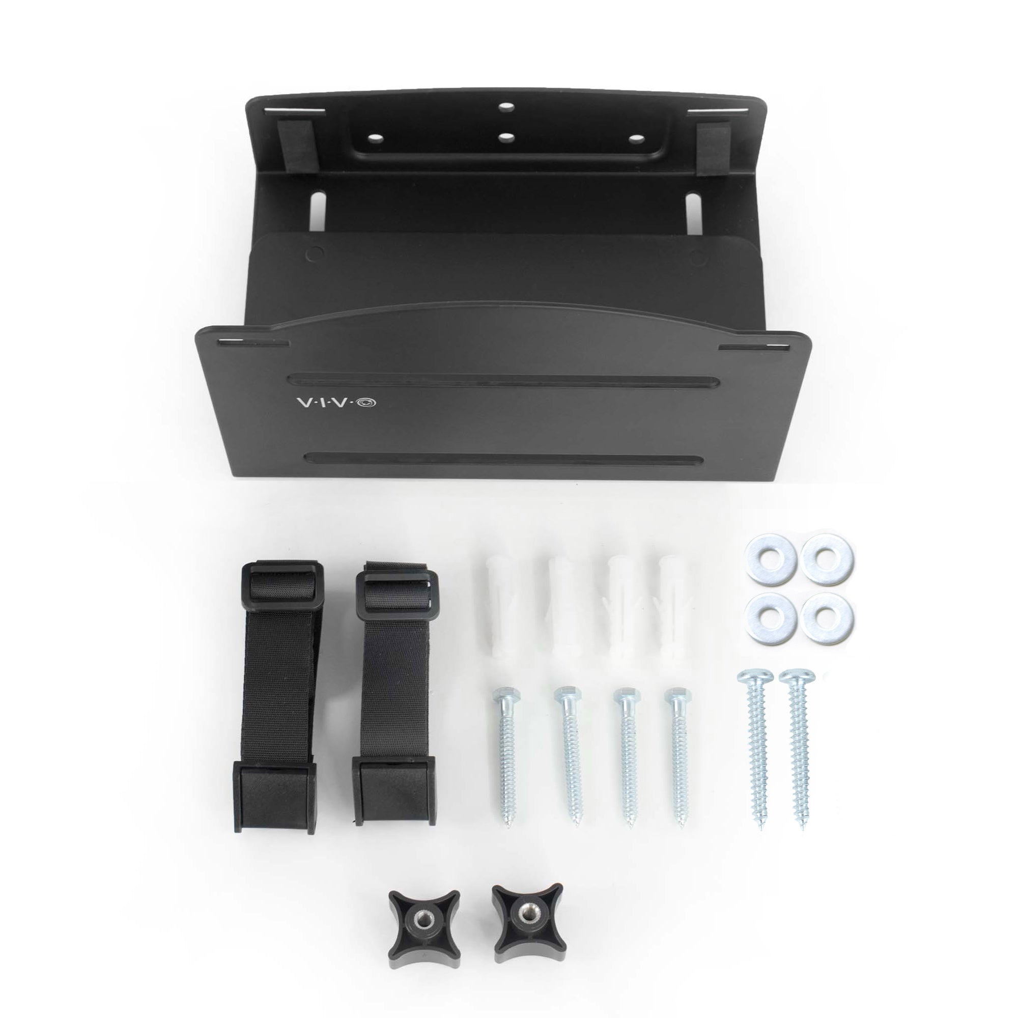 Universal PC Wall Mount Bracket - Adjustable VESA 75x75 to 100x100mm for Desktop Computer Monitor, TV - Space Saving Home Office & Gaming Setup Solution
