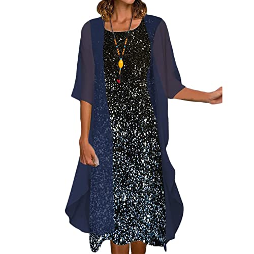 06-blue Vintage Dress