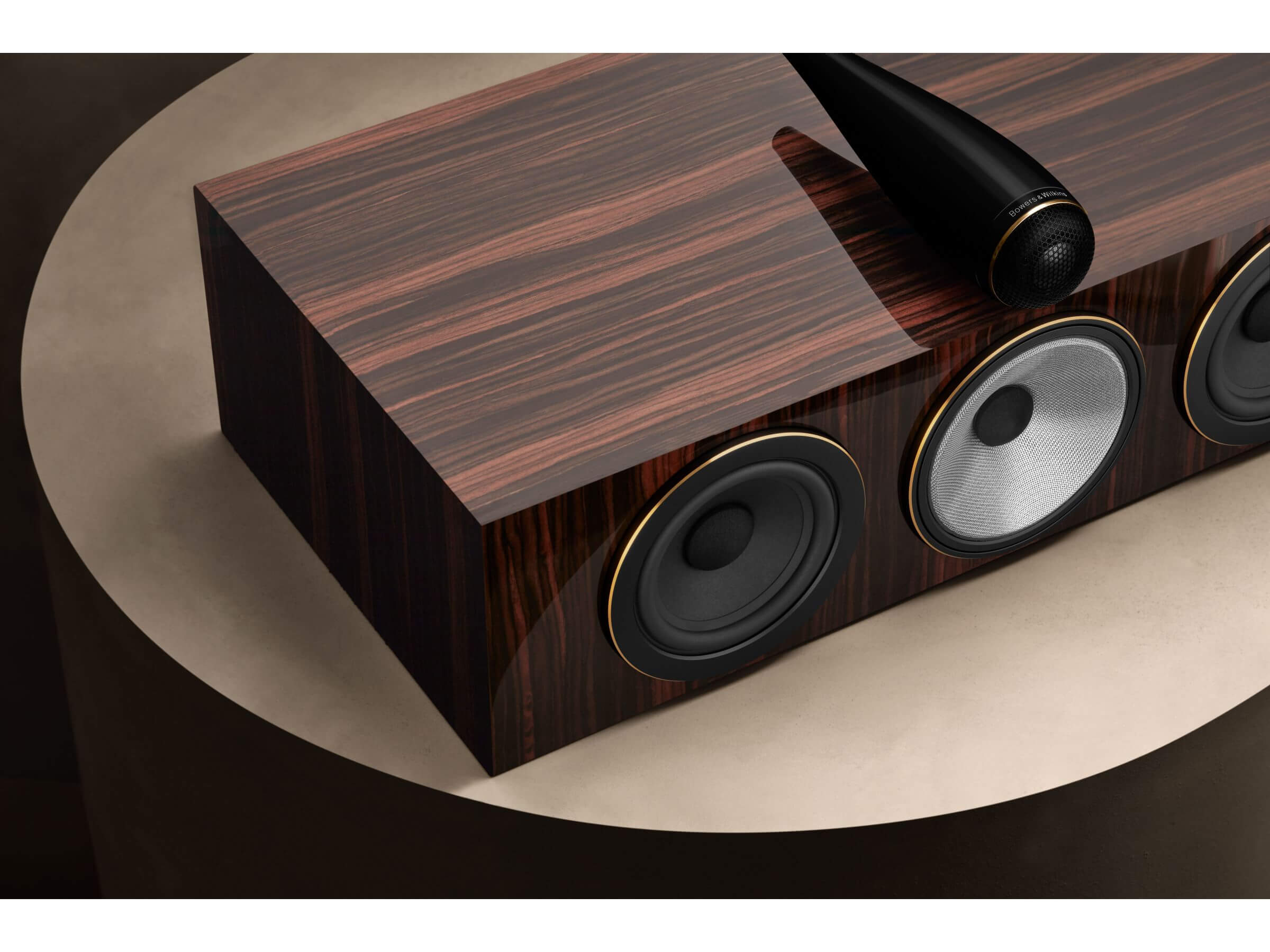 Bowers & Wilkins HTM71 S3 Signature Center Channel Speaker - Premium Home Theater Audio System for Movies, Music & Gaming