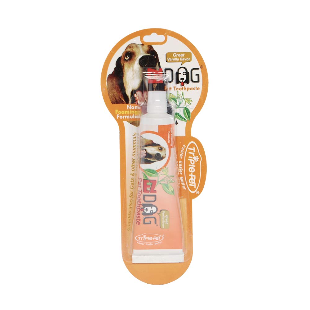 EZ Dog Toothbrush - Finger Toothbrush for Dogs & Puppies | Dental Care Kit with Dog Toothpaste for Fresh Breath | Teeth Cleaning & Oral Care for Pets | Perfect for Daily Use & Vet Visits