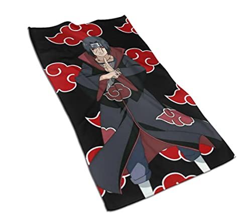 Japanese Anime Series Fashion Camping Hand Towels - Quick-Drying Super Absorbent Soft Microfiber Towel 32×16 Inches (40cm×80cm) - Perfect for Travel, Gym, Beach & Outdoor Activities (Akatsuki 5)
