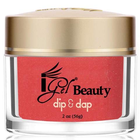 iGel 100% Pure Nail Acrylic Powder - Coral Glow for Dip & Dap Nails