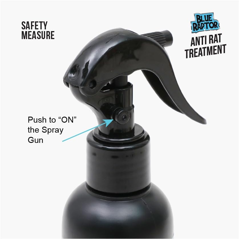 Blue Raptor No Entry Rat Repellent Spray for Cars - Highly Effective, Odor-Free Rodent Deterrent (2-Pack, 200ml) | Protect Vehicle Wiring & Interior from Rodent Damage | Ideal for Garage Parking, RV Storage & Long-Term Vehicle Protection
