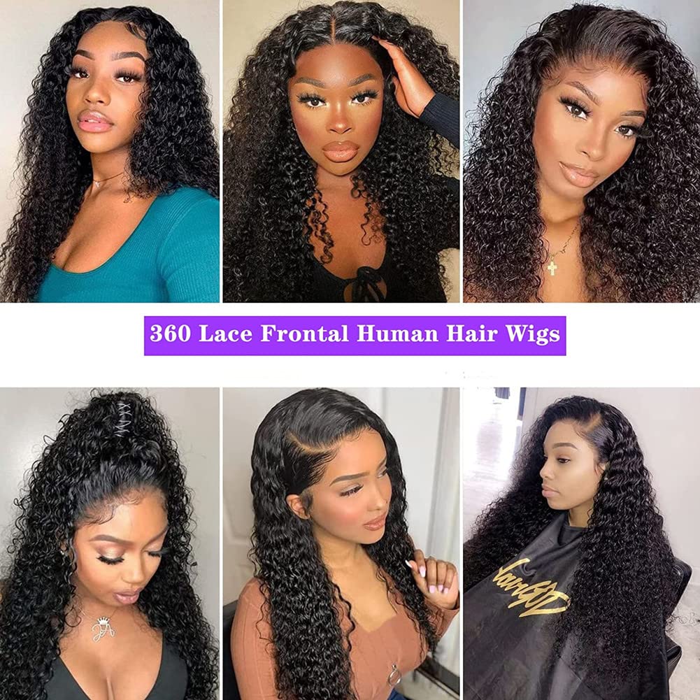 360° Full Lace Front Human Hair Wigs for Black Women - 18 Inch Water Wave Pre-Plucked Lace Wig with Natural Hairline | Perfect for Daily Wear, Parties & Special Occasions