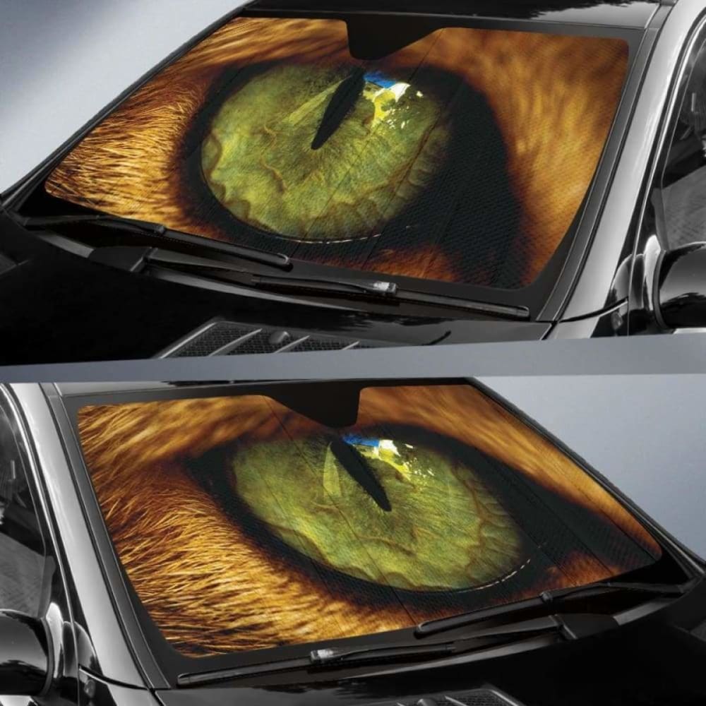 Green Eyes Animal Car Sun Shades for UV Protection - Perfect for Pets & Kids in Hot Weather
