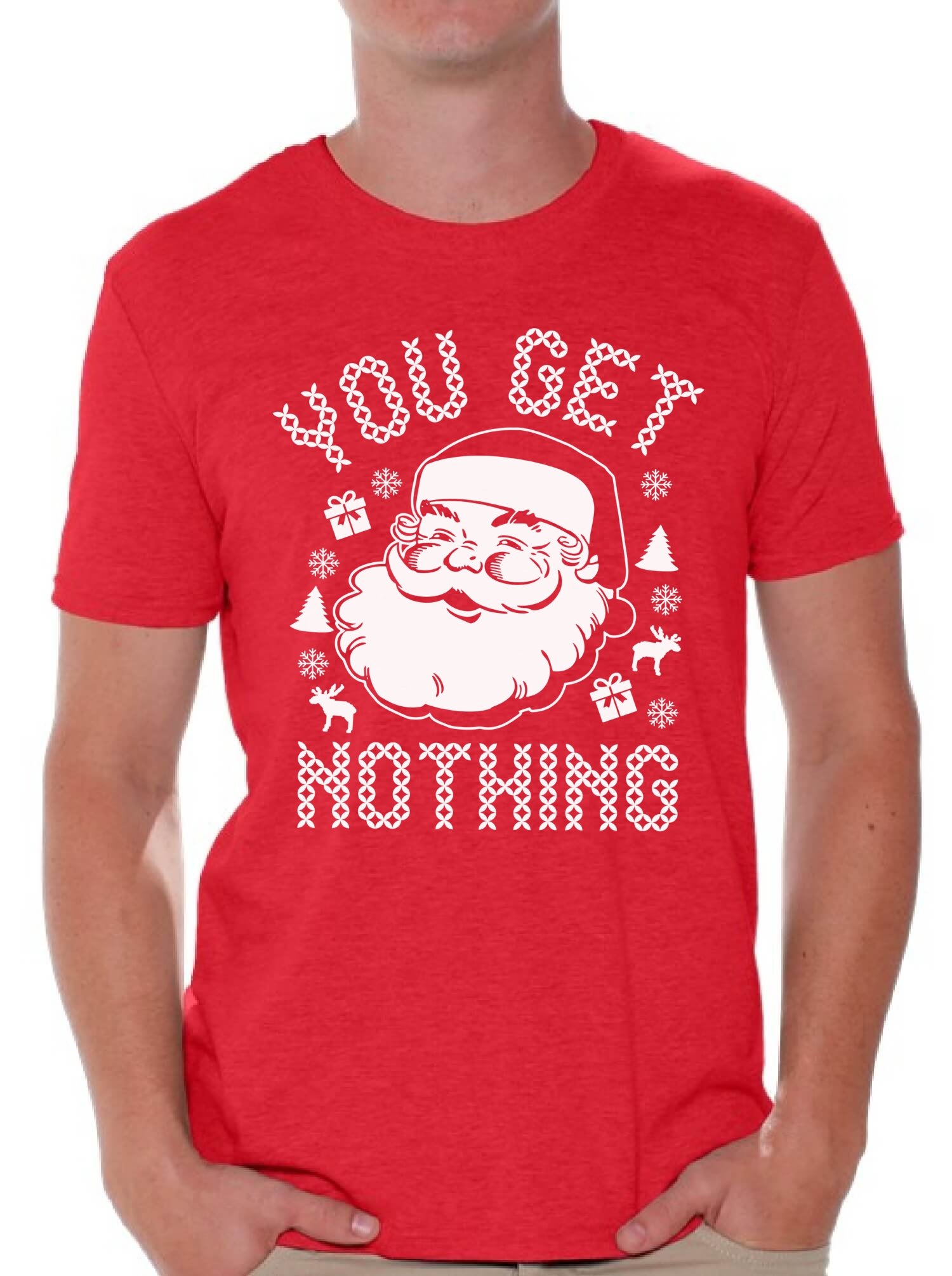 Funny Santa Claus Christmas T-Shirt for Men - Festive Holiday Novelty Graphic Tee | Perfect for Ugly Sweater Parties, Family Gatherings & Christmas Celebrations