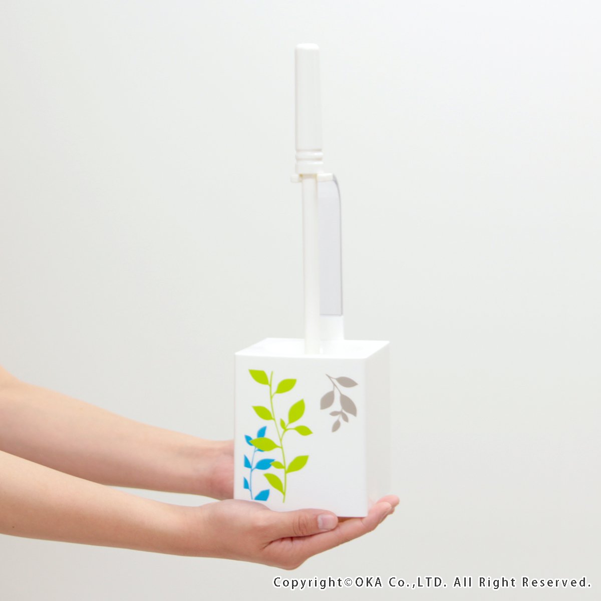 Premium Japanese Import Toilet Brush with Holder - Hygienic Bathroom Cleaning Tool for Home, Office & RV Use