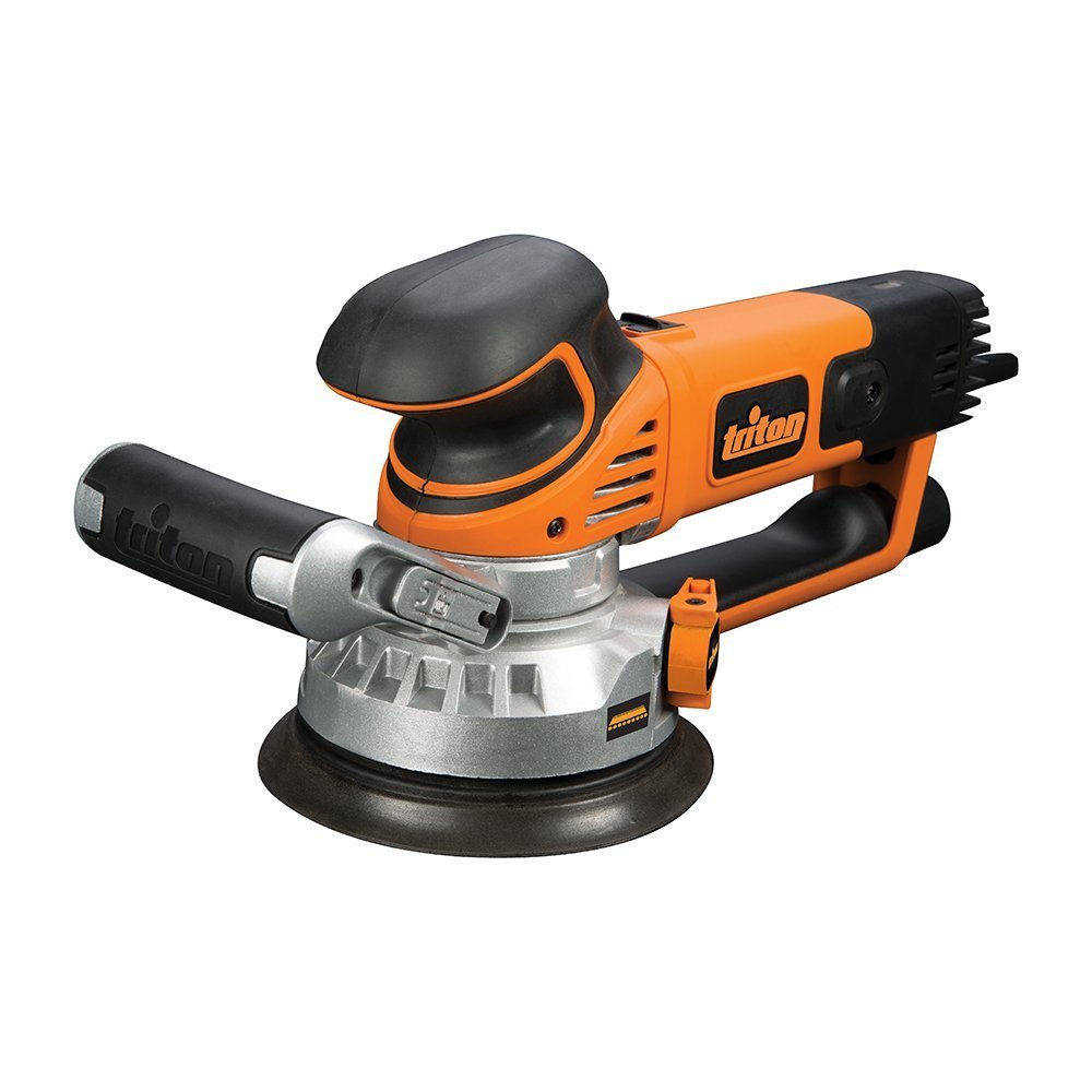Triton TGEOS Geared Eccentric Orbital Sander - Professional Woodworking Power Tool for Sanding Floors, Furniture & DIY Projects