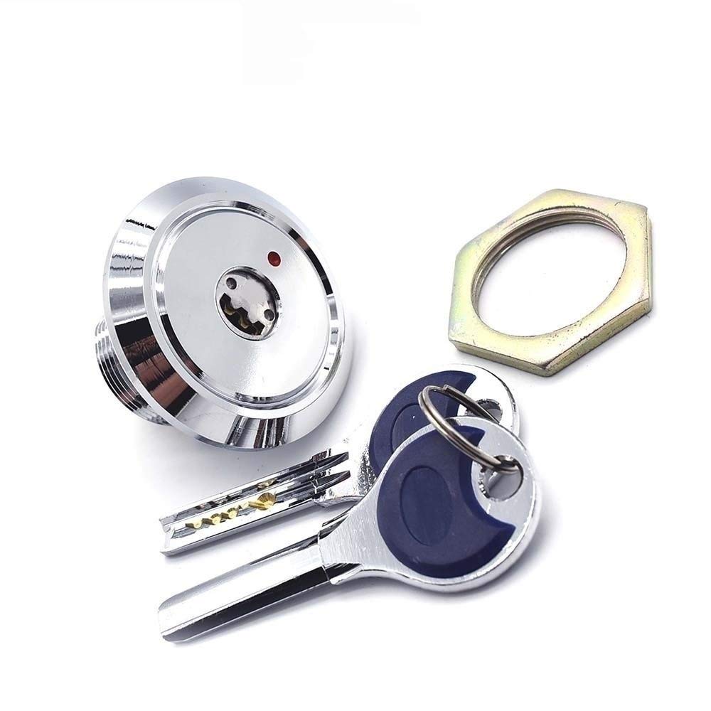 Brass Cam Lock Cabinet Locks with 2 Keys - Secure Door, Drawer & Equipment | Durable Hardware for Home, Office & Storage Use