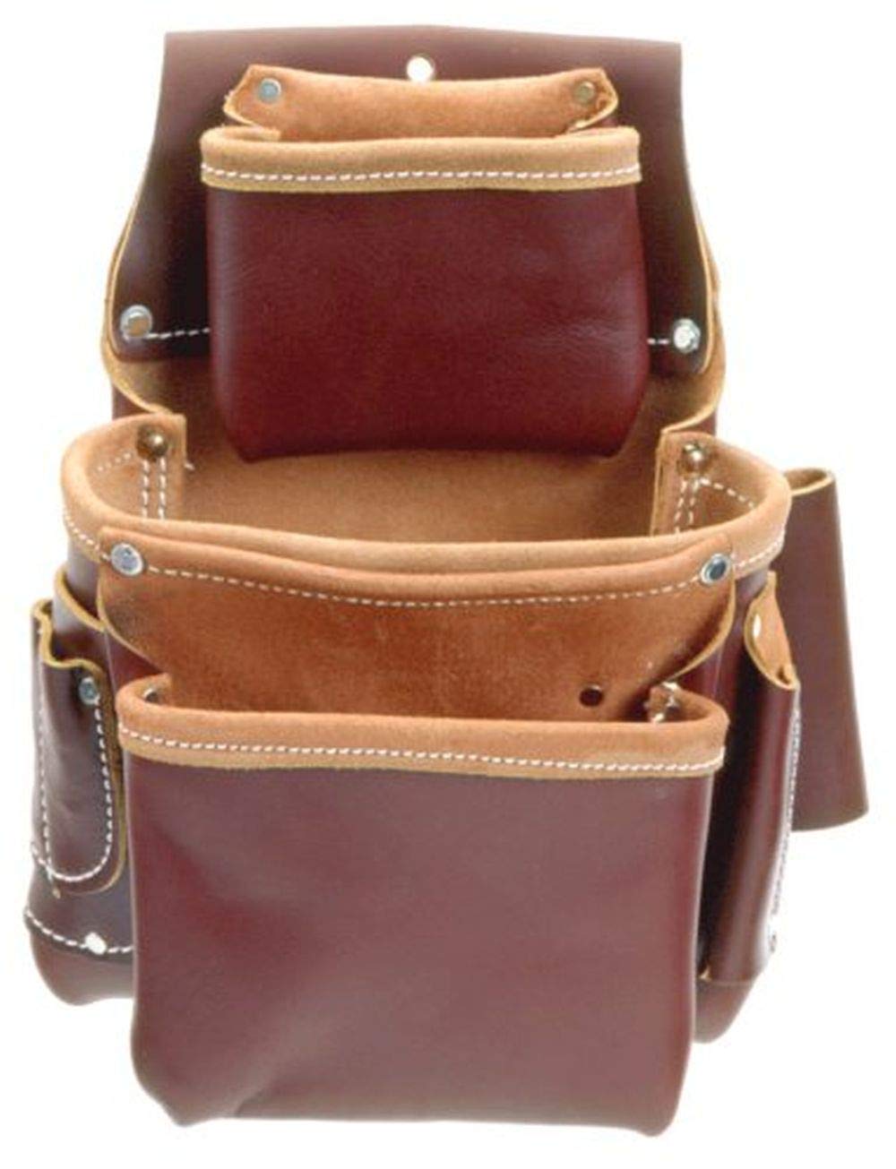Occidental Leather 5060 8-Inch Deep Tool Bag with Hammer Loop & Pouch Holders - Durable Construction Work Belt for Carpenters & Electricians