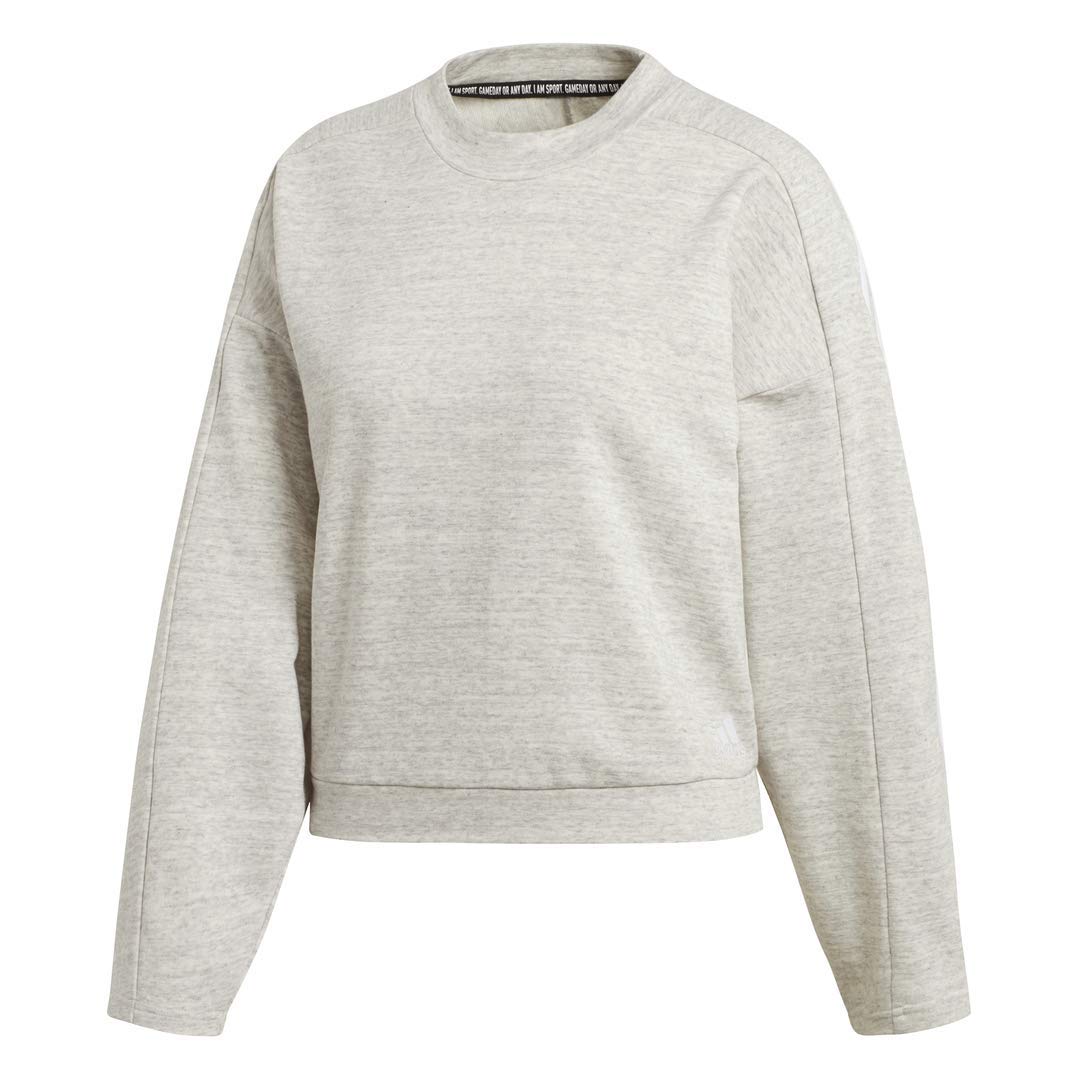 Adidas Women's Must Have Heather Sweatshirt | Soft Casual Pullover Hoodie | Perfect for Gym, Lounge & Everyday Wear