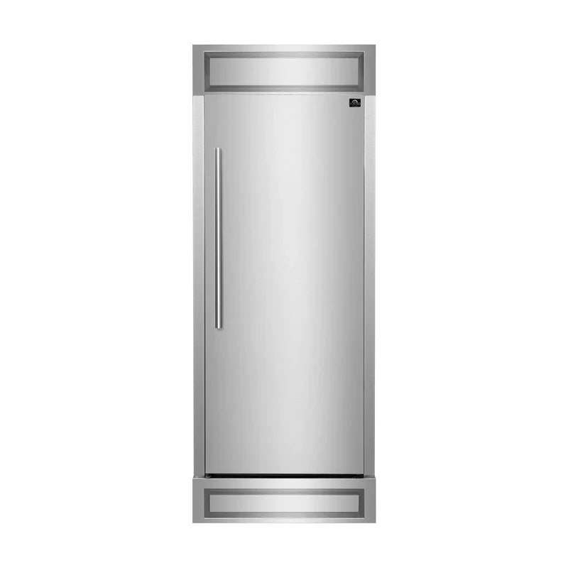 32 Inch Built-In Convertible Refrigerator/Freezer with Decorative Grill Trim - 13.6 cu.ft Right Swing FFFFD1722 32RS | Perfect for Modern Kitchens, Open-Concept Homes & Entertaining Spaces