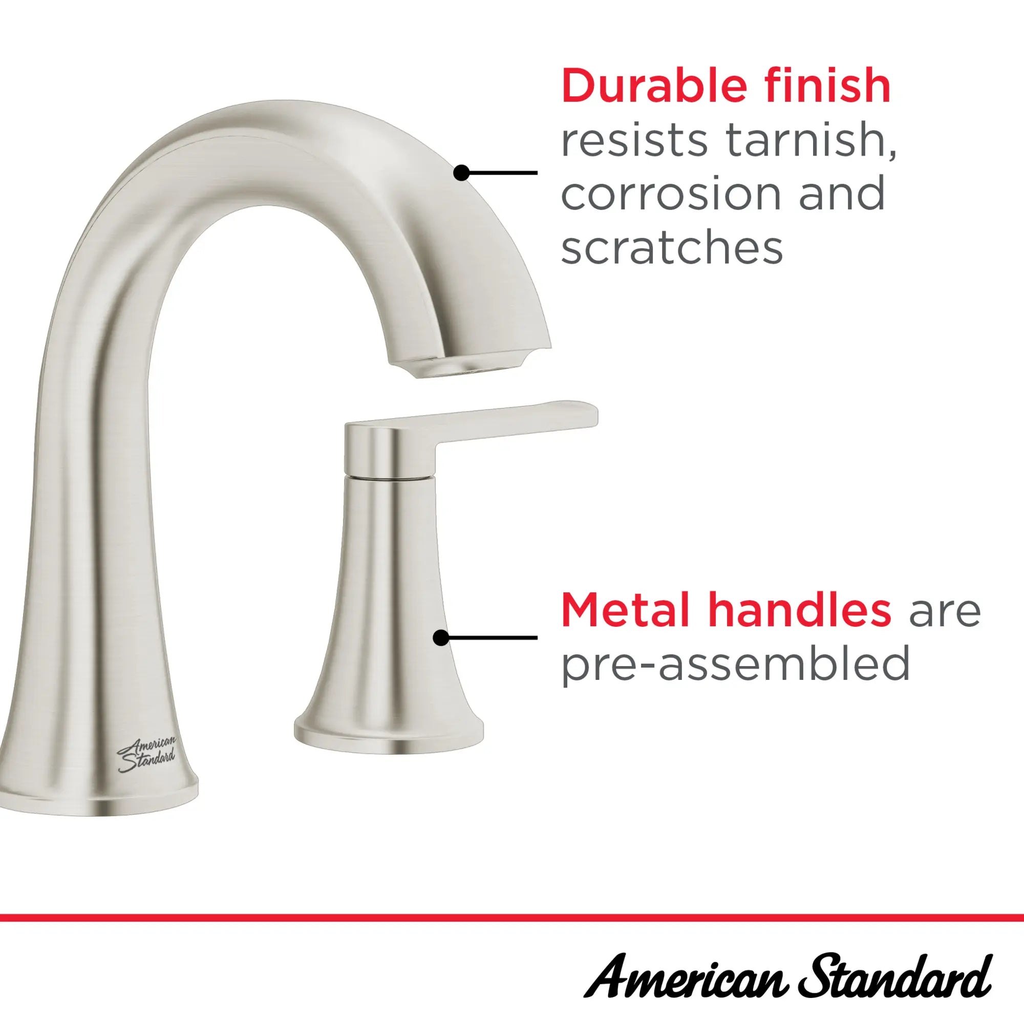 8 Inch Widespread 2-Handle Bathroom Faucet - 1.2 GPM Water-Saving Design with Lever Handle for Sink Vanity & Powder Room Installation