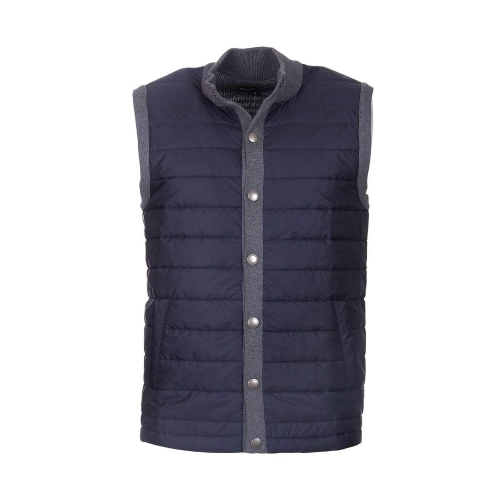 Barbour Men's Quilted Gilet Vest - Grey, Small Size | Warm & Stylish Layering for Outdoor Activities & Casual Wear