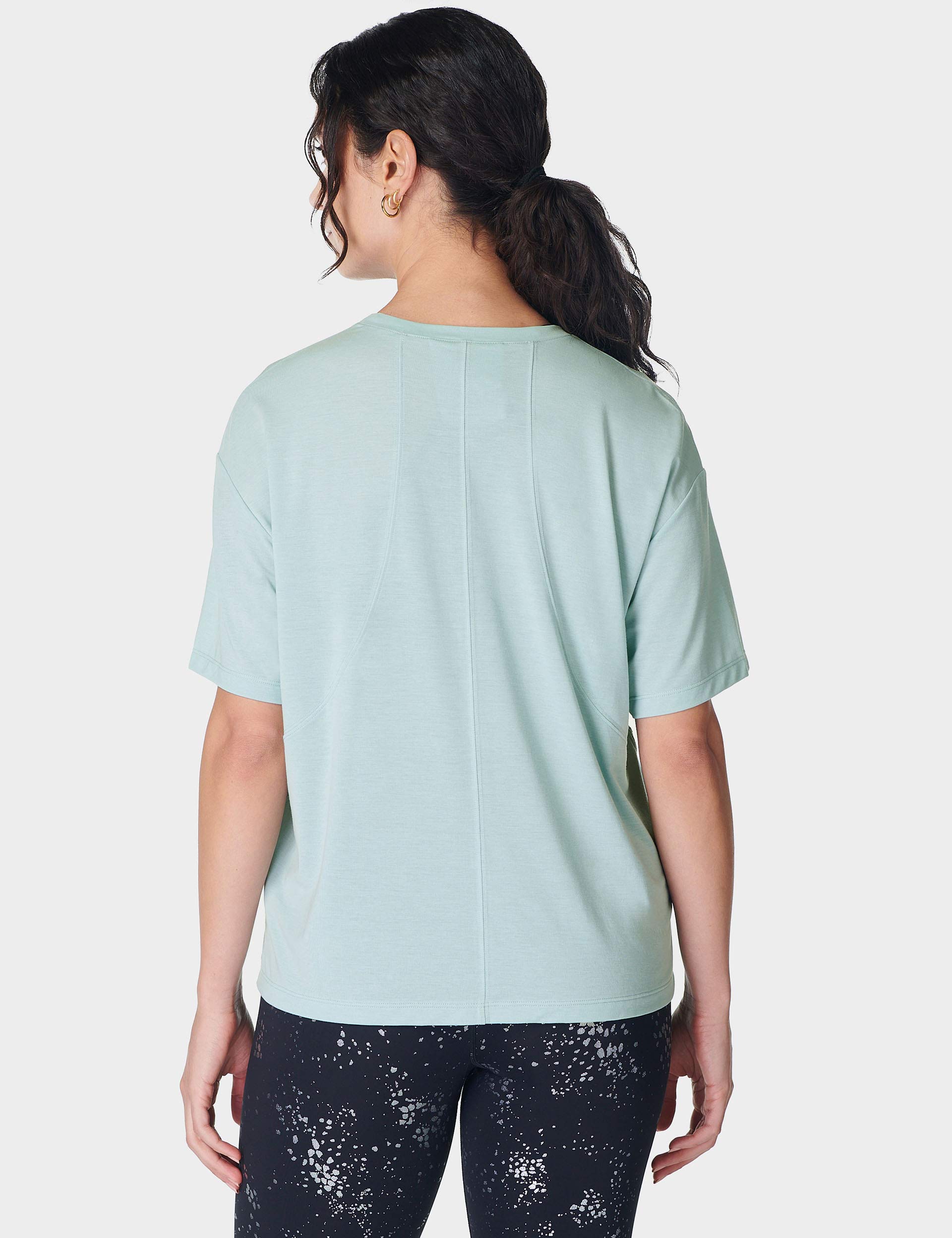 Soft Flow Studio T-Shirt - Muted Teal Blue | Comfortable Casual Wear for Everyday Outfits & Lounge