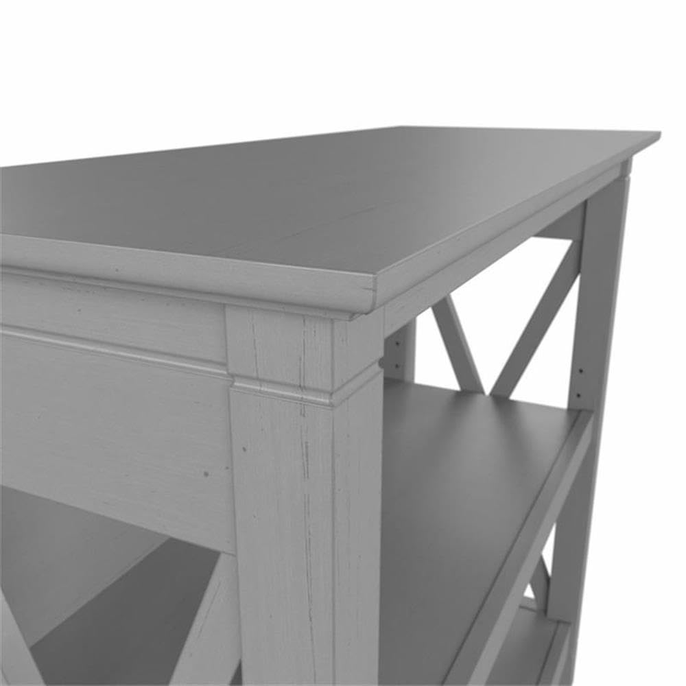 UrbanPro Small 2 Shelf Bookcase in Cape Cod Gray - Engineered Wood Book Shelf for Living Room, Bedroom, Office - Compact Storage Solution for Books, Decor & Essentials