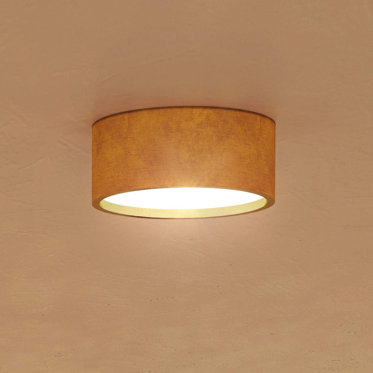 Peepers Collection Aged Brass Oxygen 3-600-40 Transitional LED Ceiling Light Fixture - Modern Lighting for Living Room, Bedroom & Dining Room