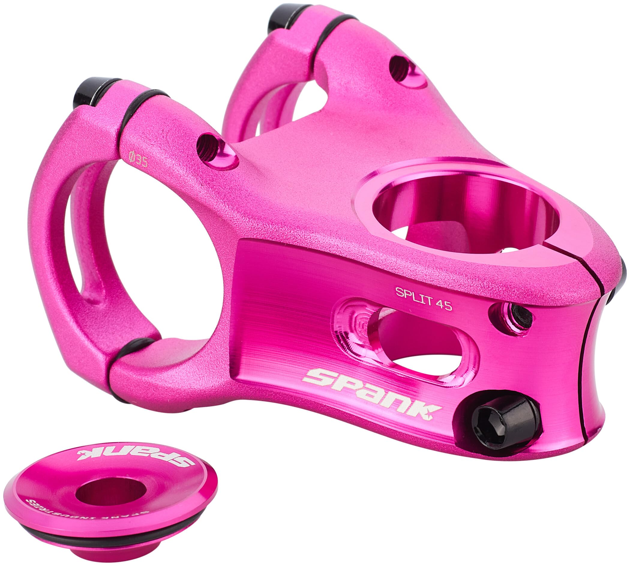 High-Performance Spank Split 35 Stem - 35mm, 40mm, 45mm & 50mm Sizes - Optimized for Single Crown Forks & Handlebars - Perfect for Mountain Biking, Trail Riding & BMX Racing