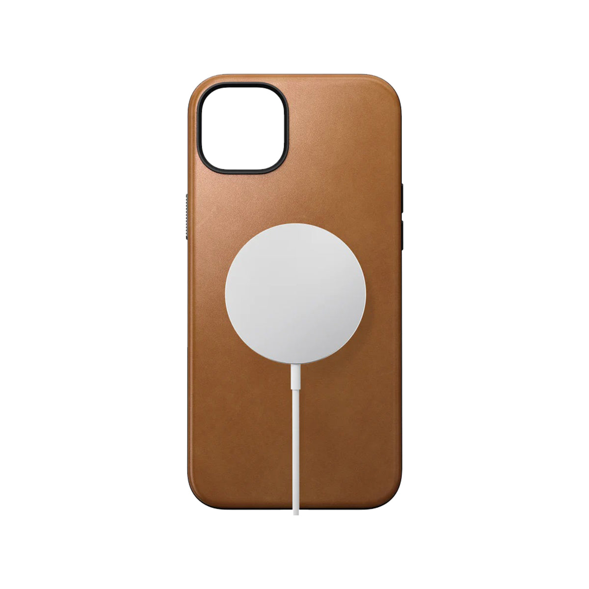 Premium Genuine Leather Phone Case for iPhone 15 Plus - English Tan | Slim Protective Cover with RFID Blocking | Perfect for Business Professionals & Daily Use
