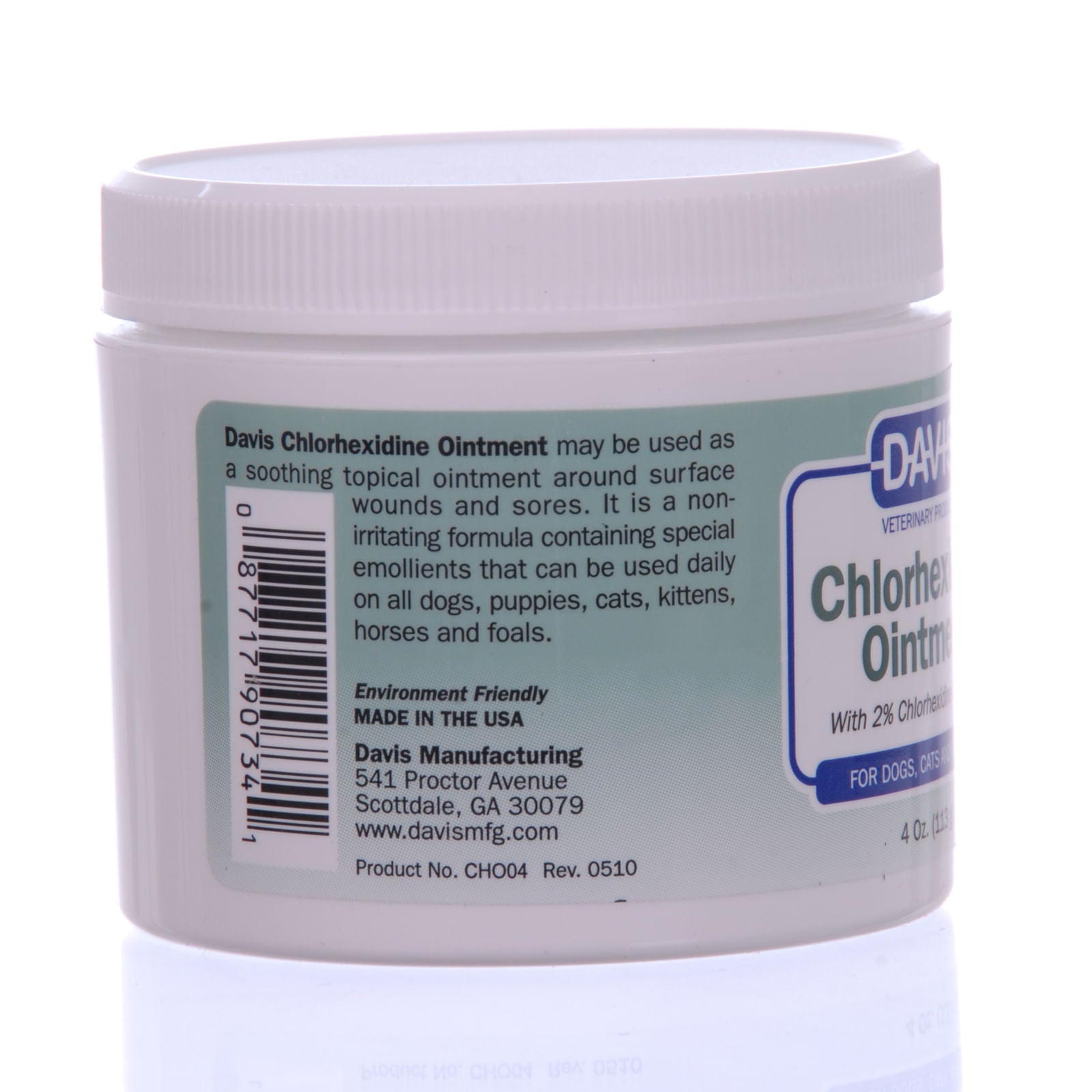 Chlorhexidine Ointment 4 oz - Antibacterial Wound Care for Dogs, Cats & Pets - First Aid for Cuts, Scratches & Skin Infections