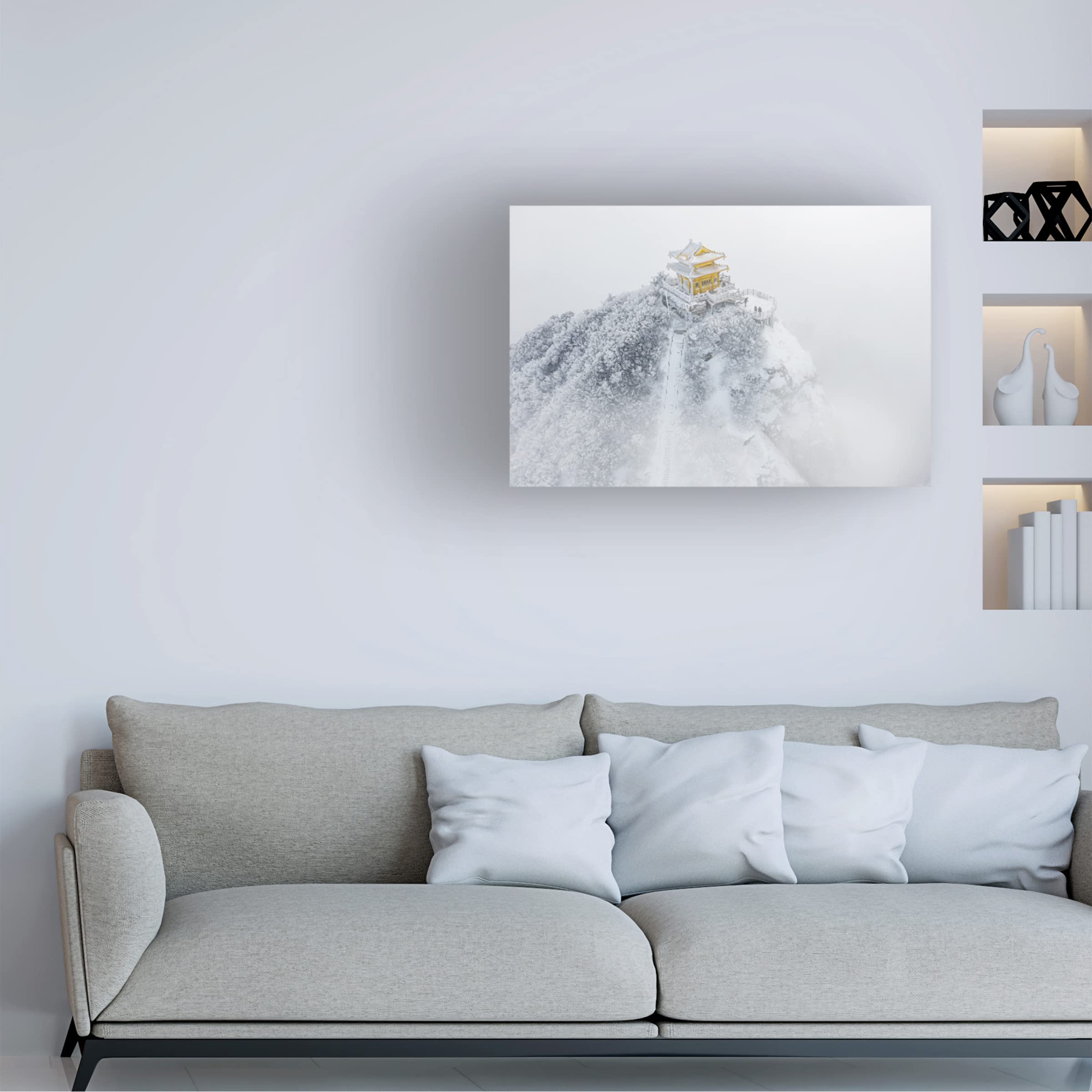 Trademark Fine Art 'The Moon Palace' Canvas Wall Art by Simoon - Perfect for Living Room, Bedroom & Office Decor
