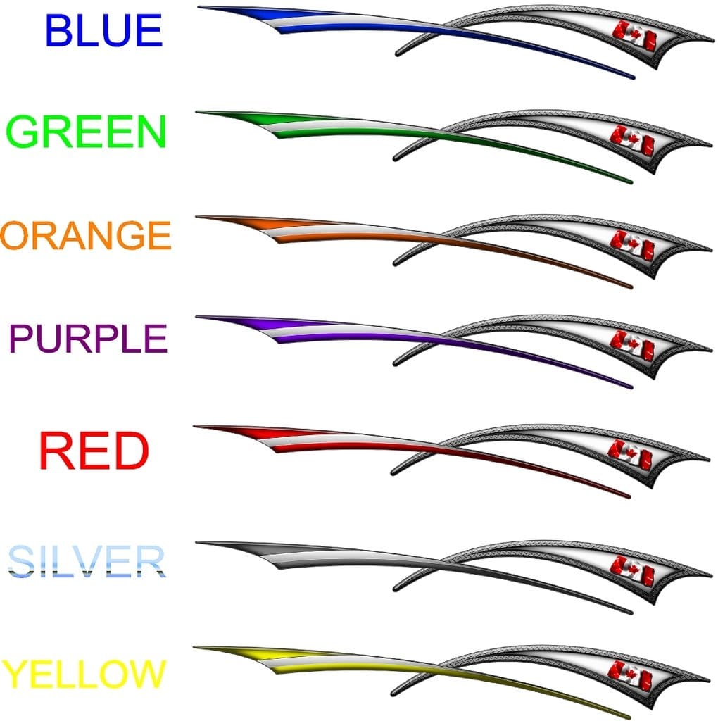 Premium Canadian Flag Decal Stripes for Trucks & Semi Trailers - Durable Vinyl Decals for Vehicle Patriotism & Road Pride