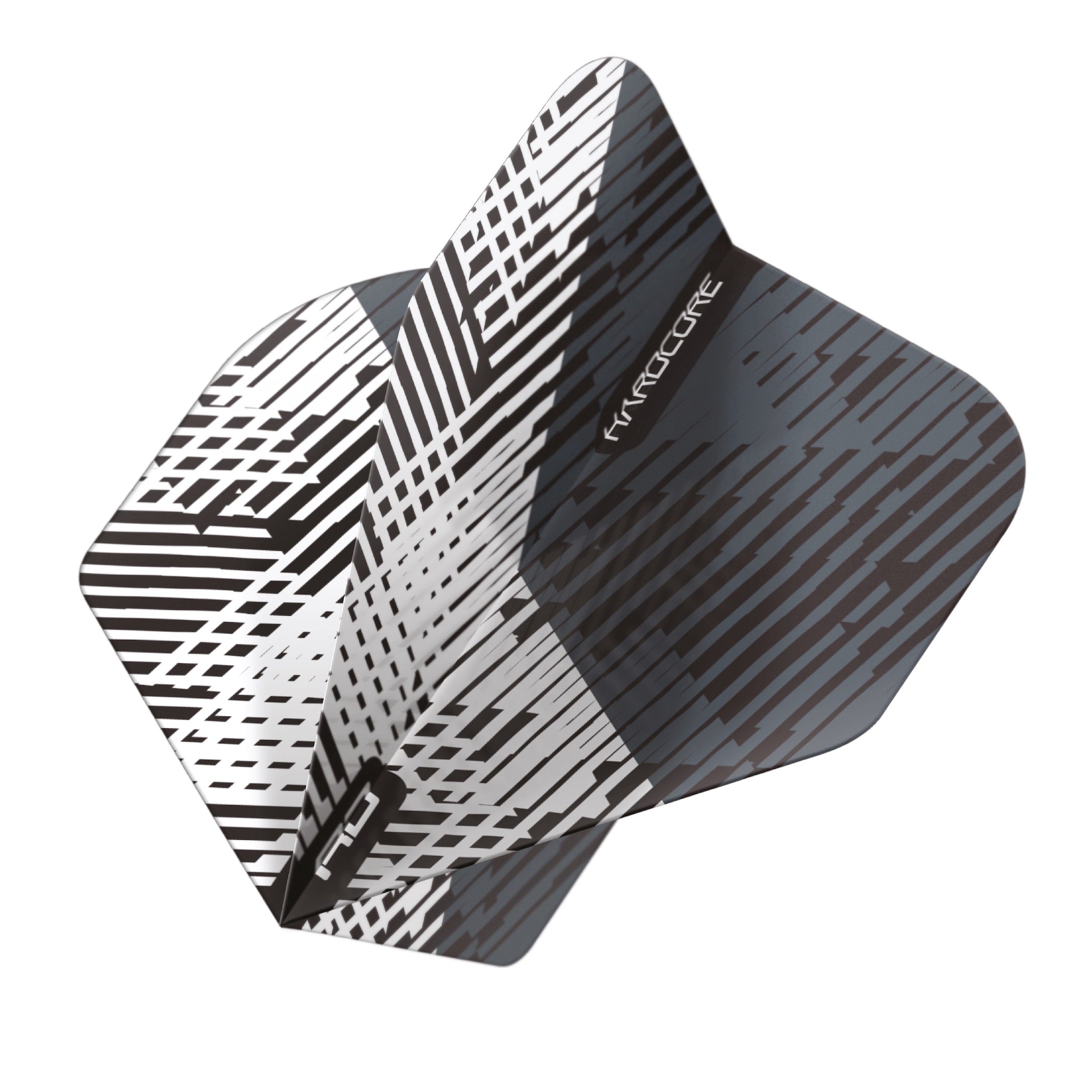 RED DRAGON Hardcore Radical Fleck Flights - Black & White Darts Flights for Professional Players | Perfect for Tournaments, League Play & Home Practice