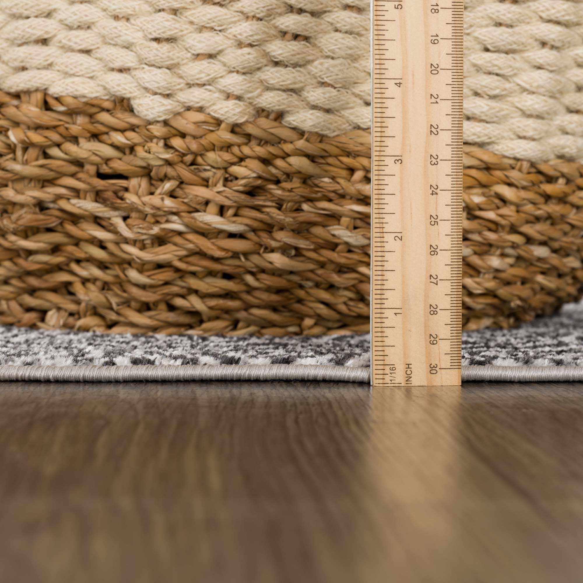 Hauteloom Coledale Washable Area Rug - Black & Gray - 6'7