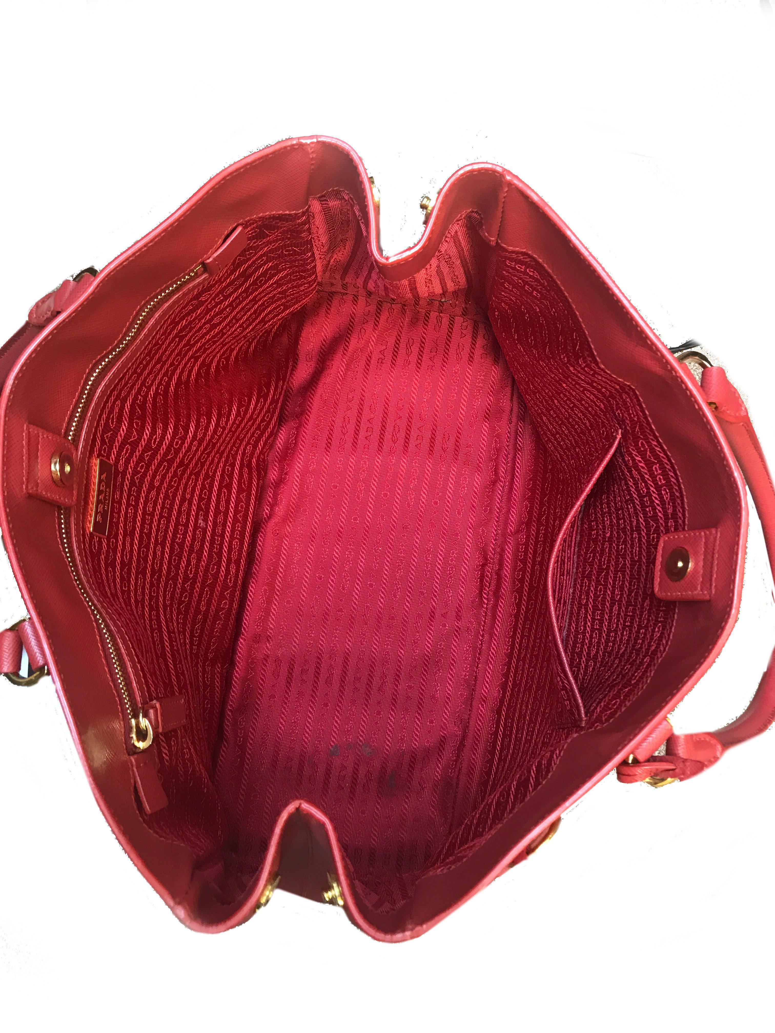 Prada Saffiano Lux Large Leather Tote Bag for Women - Premium Designer Handbag for Work, Travel & Everyday Use