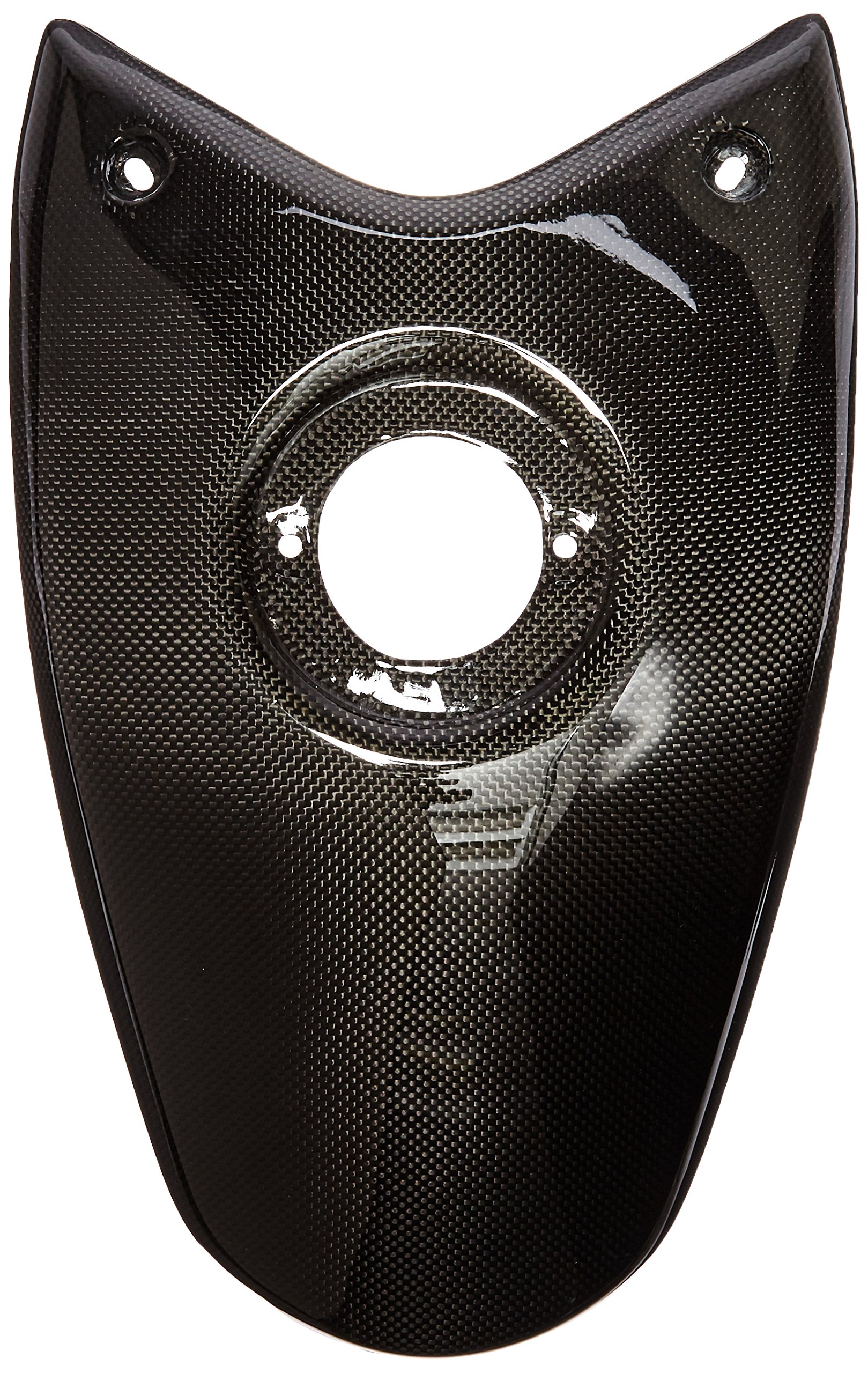 Bestem 100% Carbon Fiber Tank Cover Pad Center for 2007-2012 Ducati Hypermotard 796 1100 | Motorcycle Accessories | Enhanced Grip & Protection for Riding Comfort