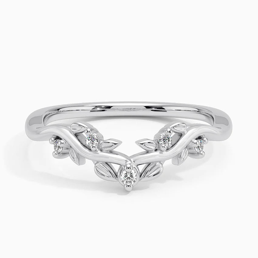 Veranda Wedding Band Ring LR77 - Elegant 14K Gold Plated Bridal Ring for Women, Perfect for Engagement, Anniversary & Special Occasions