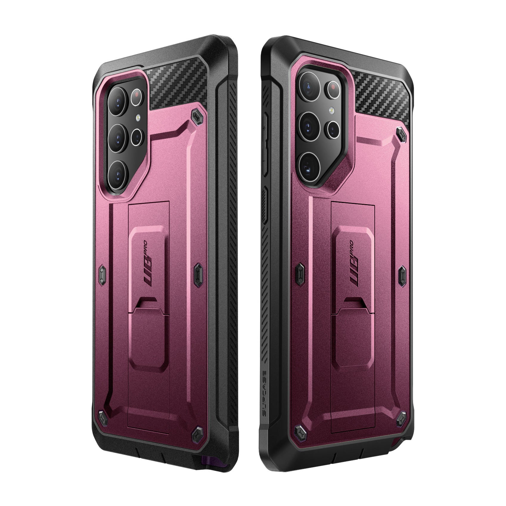 Samsung Galaxy S22 Ultra Unicorn Beetle PRO Case - Heavy Duty Rugged Protection, Burgundy Red | Shockproof, Drop Proof Cover for Outdoor, Work & Travel