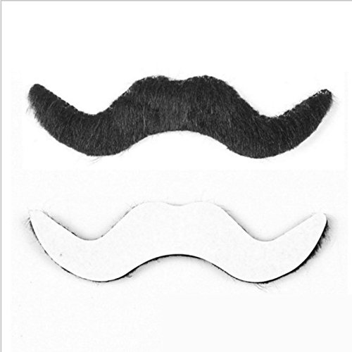 12-Piece Set Funny Fake Mustache & Beard Whiskers for Halloween, Christmas, Birthday Parties - Novelty Costume Accessories for Kids, Adults, Gifts & Favors - Perfect for Cosplay, Themed Events, Photo Booths & Family Games