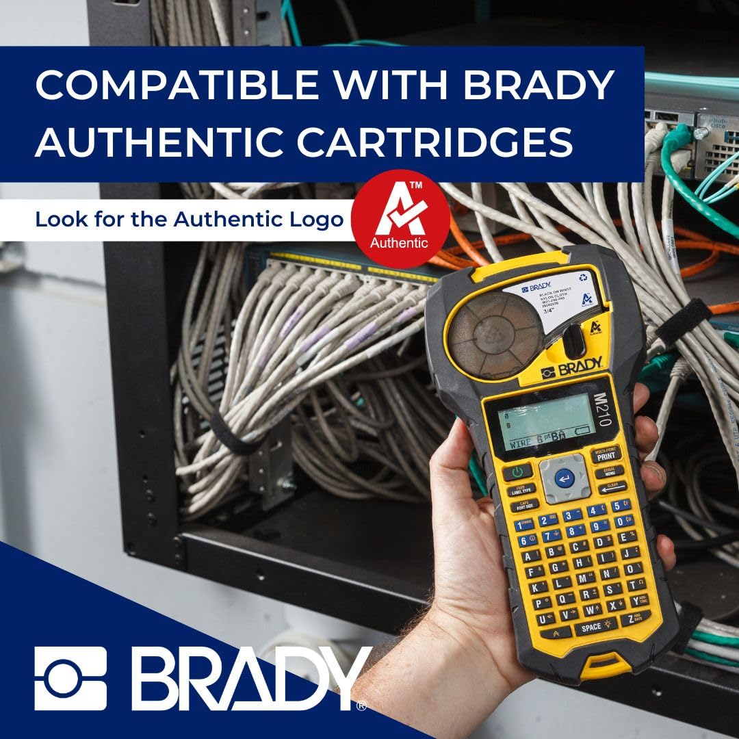 Brady M210 Portable Label Printer - Compact, Wireless Label Maker for Home, Office & Industrial Use | Perfect for Organizing, Shipping & Inventory Management