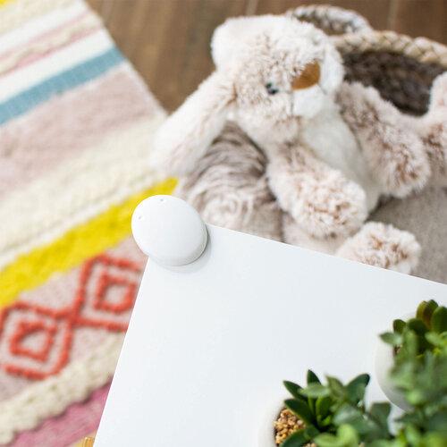 Qdos StayPut Corner Protectors - 8 Pack Baby Proofing Edge Guards for Furniture, Tables & Sharp Corners - Soft Bumper Pads for Child Safety at Home & Nursery