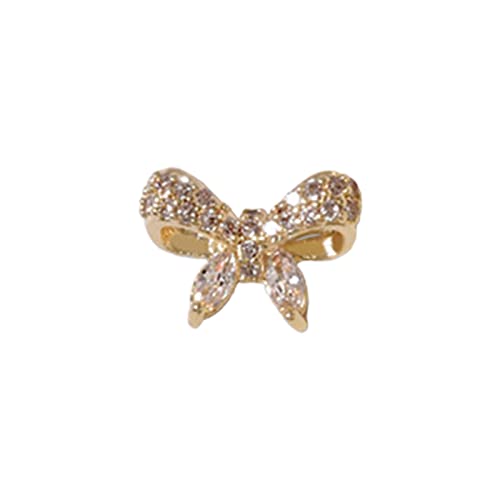 3D Nail Art Rhinestones - Bow Tie, Heart & Bear Alloy Manicure Decorations for DIY Nail Crafts | Perfect for Women's Nail Art, Salon Designs & Party Nail Decor